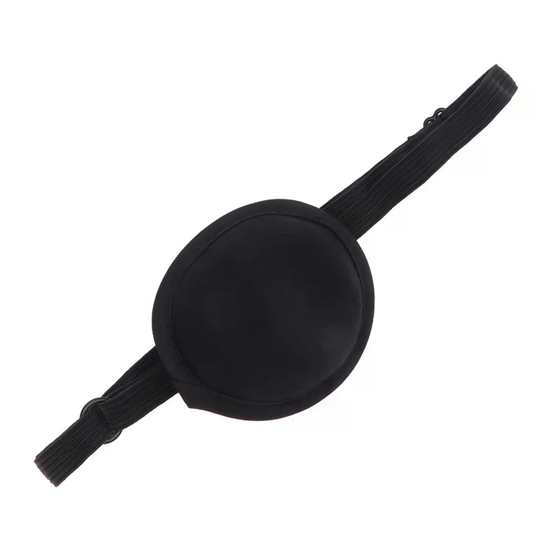 Black Pirate Eye Patch – Adjustable Washable Cosplay Eyepatch Costume Eye Patch QXL