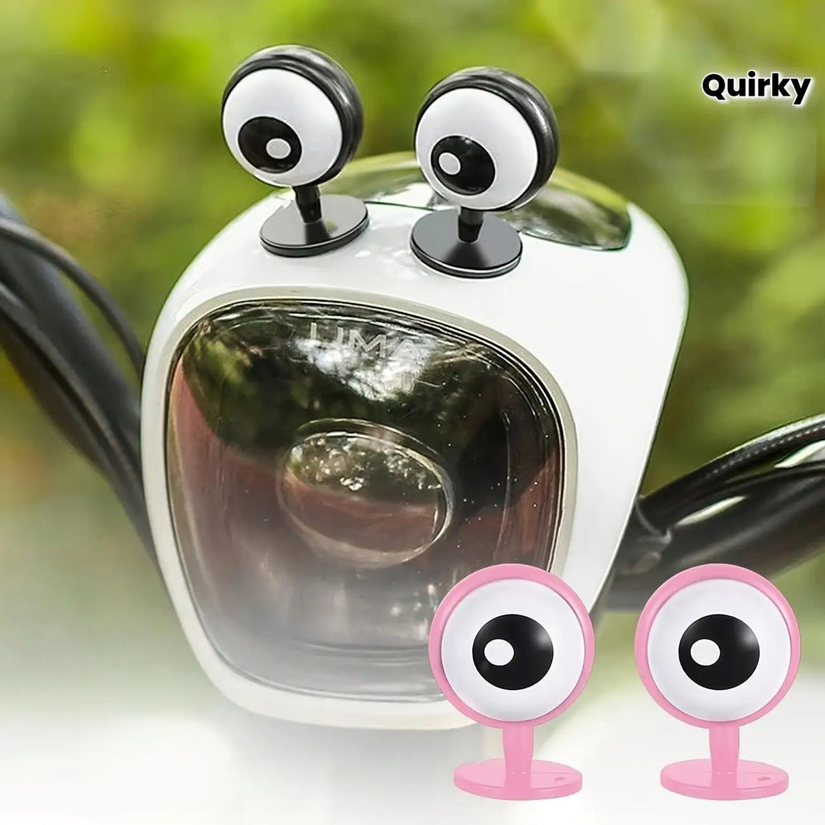 2-Pack Cute Eye Decorations for Cars, Motorcycles & Helmets Vehicle Eye Decorations QXL
