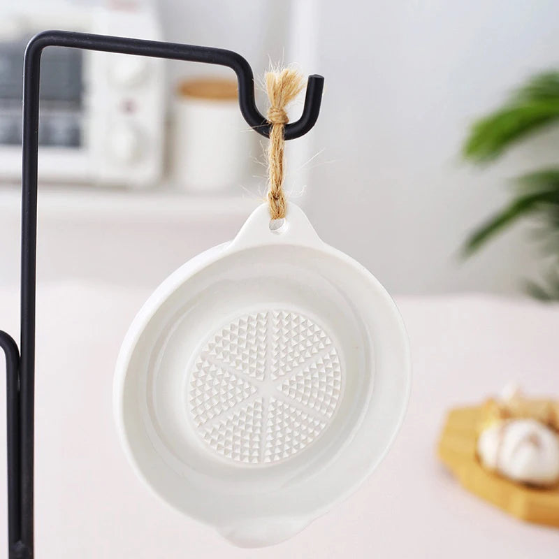 Ceramic Ginger Grater & Garlic Masher | Porcelain Kitchen Tool Ceramic Kitchen Grater QXL