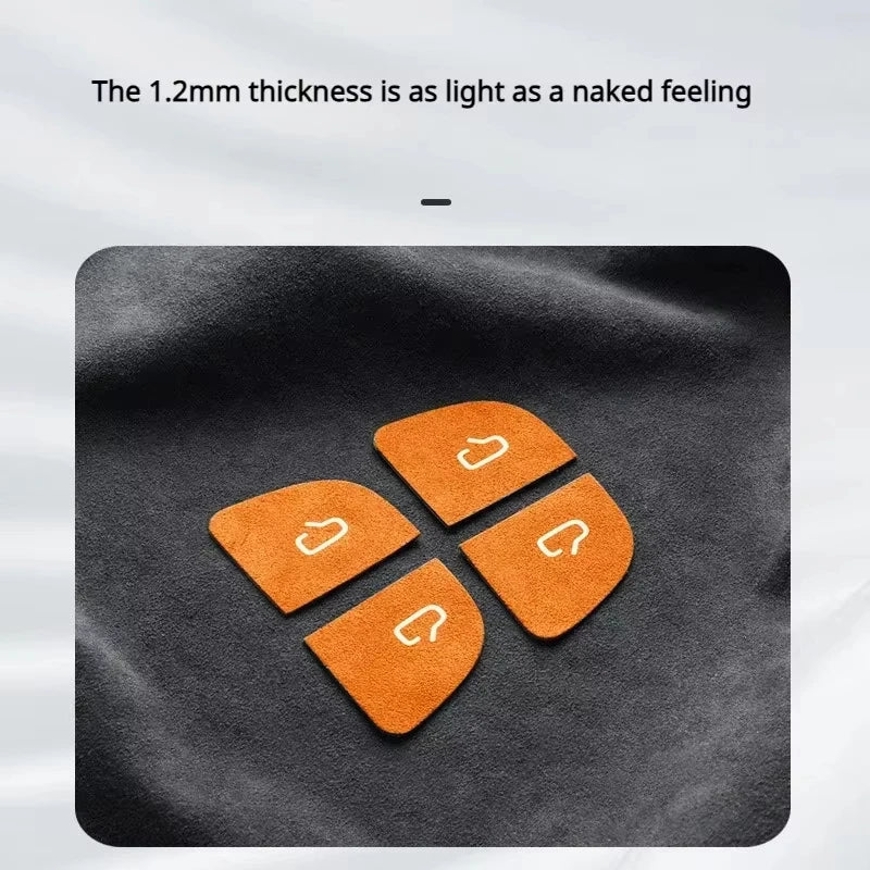 Alcantara Suede Door Switch Sticker – Tesla Model 3 Highland 2024 Car Interior Sticker QXL