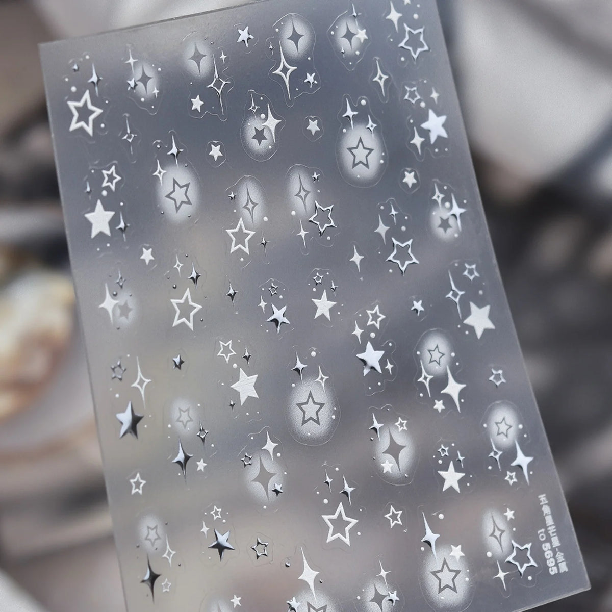 5D Embossed Star Nail Art Stickers – Self-Adhesive Decals Nail Art Stickers QXL