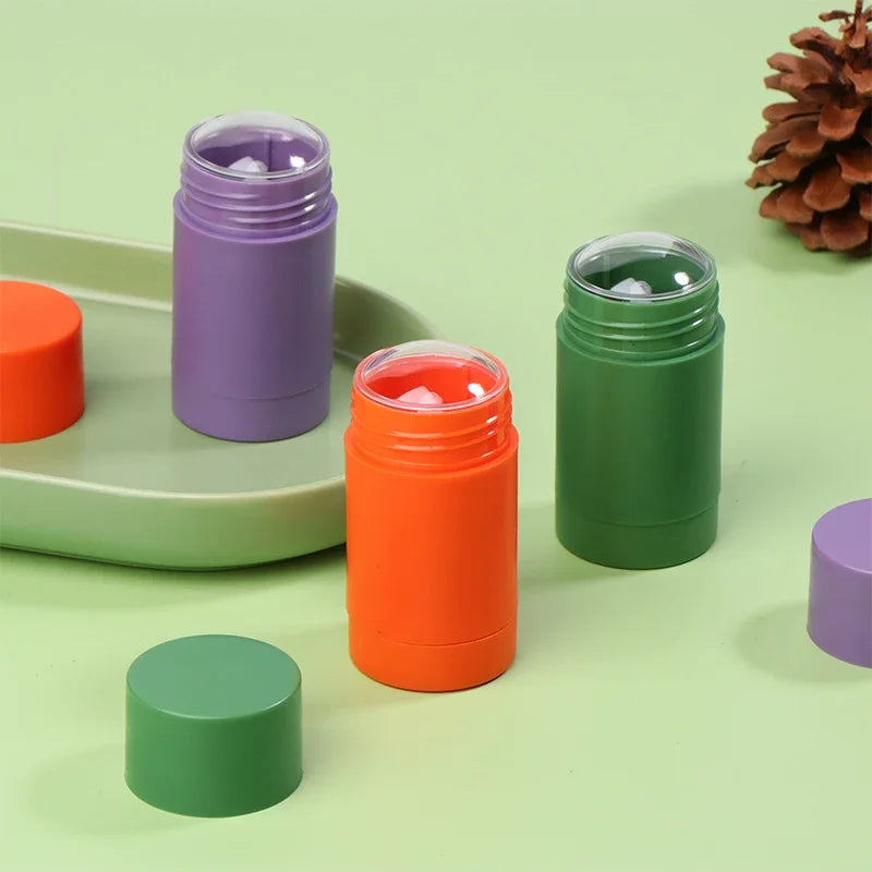 40g Refillable Twist-Up Oval Solid Perfume & Deodorant Tube Refillable Cosmetic Tube QXL