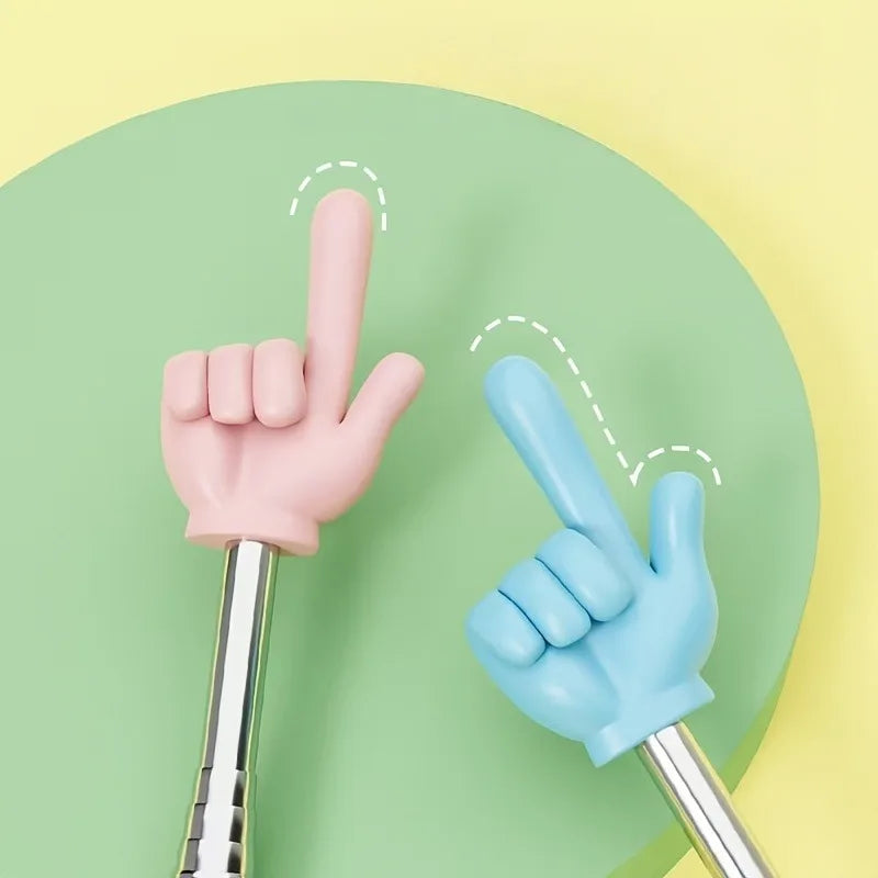 Retractable Dual-Finger Teaching Pointer Stick | Reading Aid Teaching Pointer Stick QXL