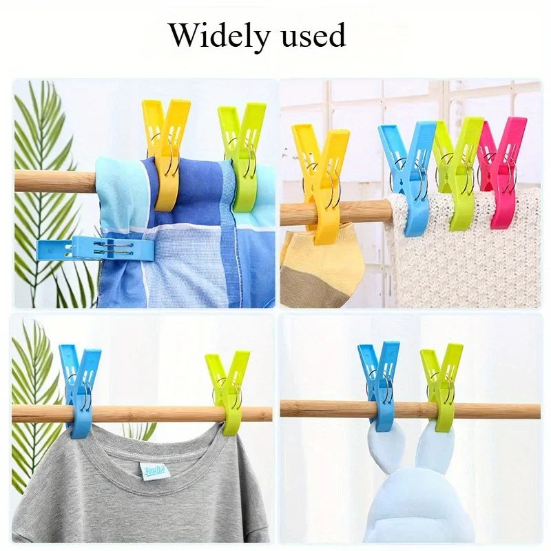8-Pack Windproof Plastic Clothes Pegs | Clothesline Clips Clothes Pegs QXL