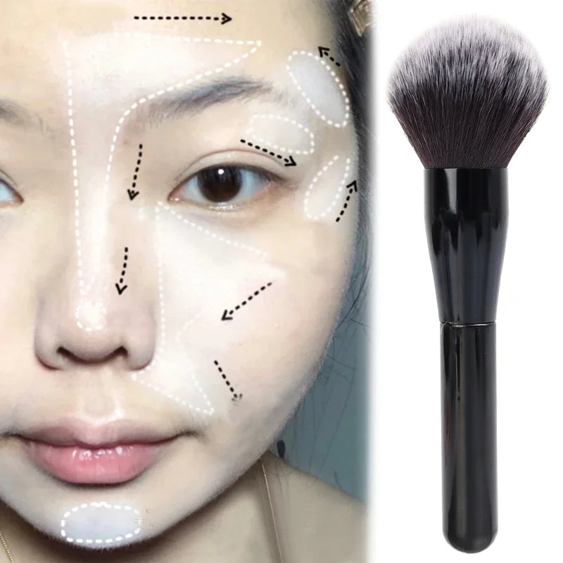 Large Fluffy Loose Powder Brush – Blush & Highlighter Tool Loose Powder Brush QXL