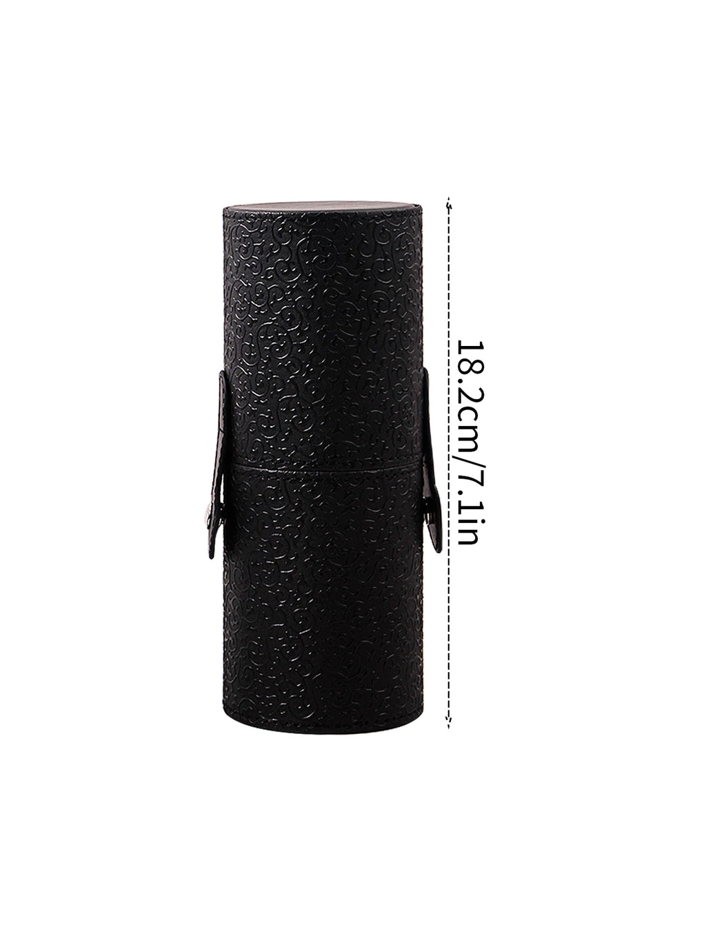 KOSSHOW PU Leather Makeup Brush Holder | Dustproof Cylinder Makeup Brush Holder QXL