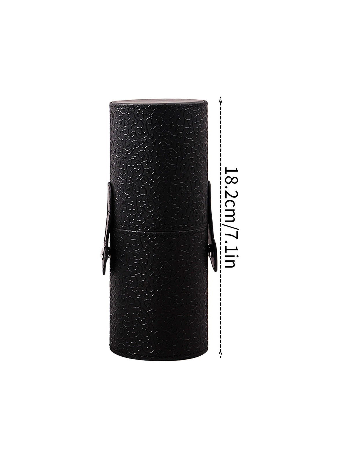 KOSSHOW PU Leather Makeup Brush Holder | Dustproof Cylinder Makeup Brush Holder QXL