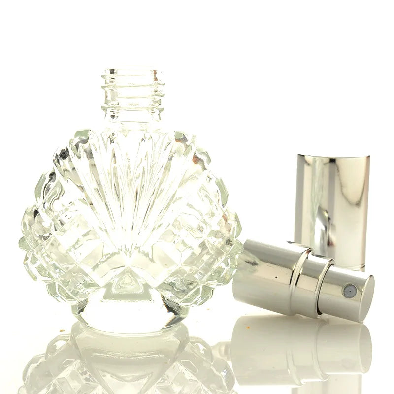 15ml Shell Glass Perfume Spray Bottle | Refillable Atomizer Perfume Spray Bottle QXL