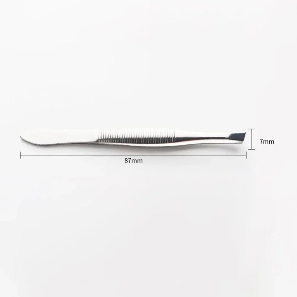 2-Pack Slant Tip Stainless Steel Eyebrow Tweezers | Beauty Tool Eyebrow Tweezers QXL