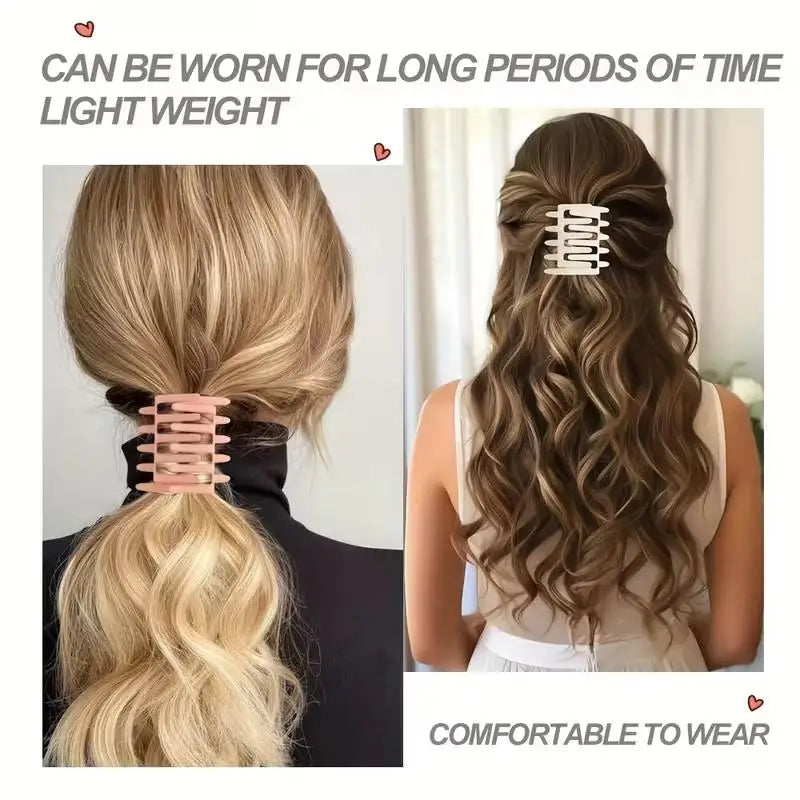 2-Pack Cross Hair Combs – Updo Clips for Thick & Medium Hair Hair Comb Clips QXL