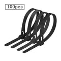 100-Pack Reusable Nylon Cable Ties | Colorful Zip Tie Set Reusable Cable Ties QXL Black 100PCS