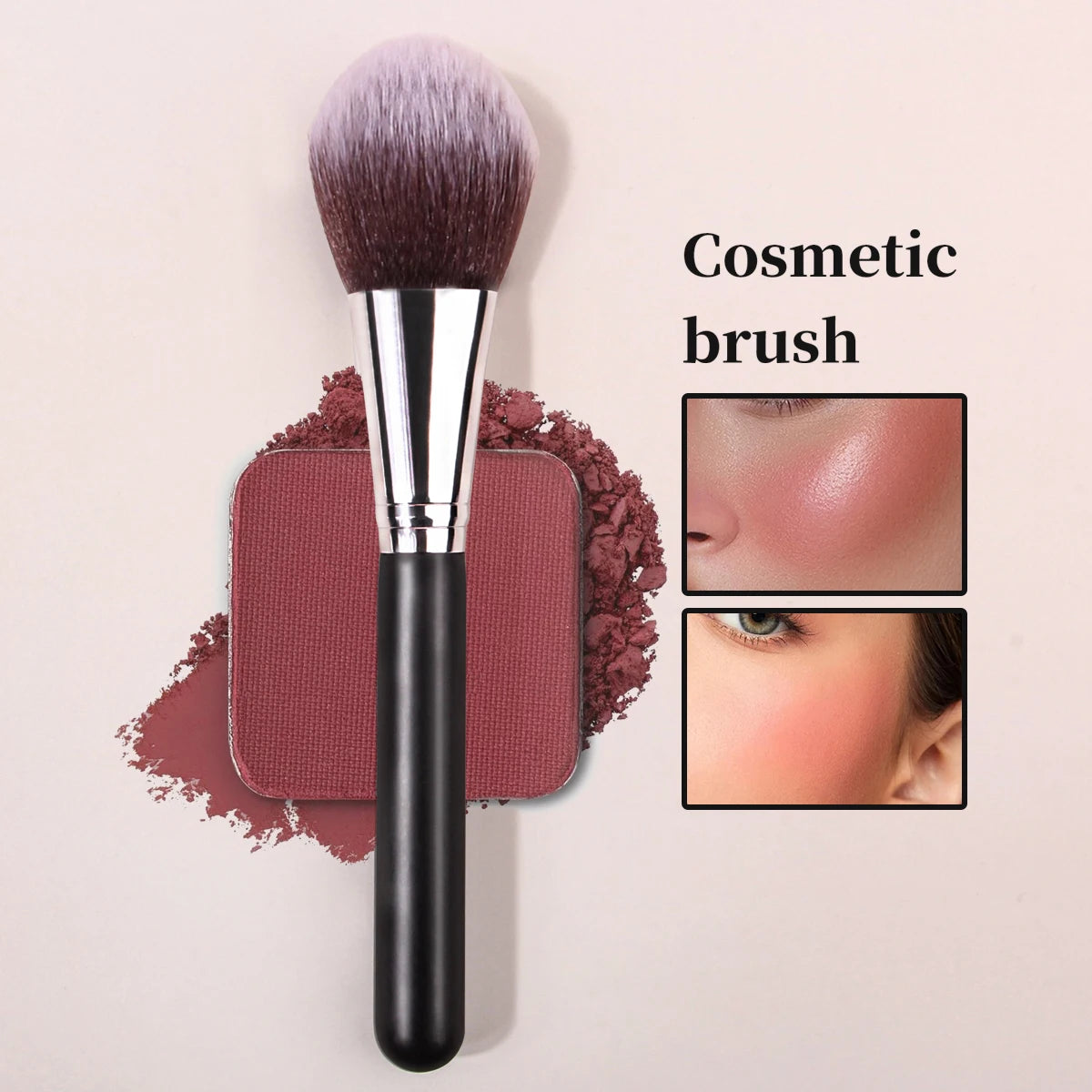 KOSSHOW Black Makeup Brush | Blush, Contour & Highlight Makeup Brush QXL