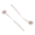 2-Pack TENS EMS Electrode Lead Cables | 2.0mm Snap 3.5mm Plug Electrode Lead Cables QXL one size