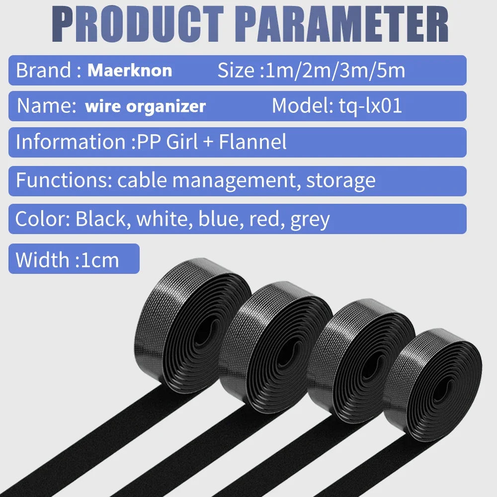 Adjustable Nylon Cable Management Clips & Wire Organizer Cable Management Clips QXL