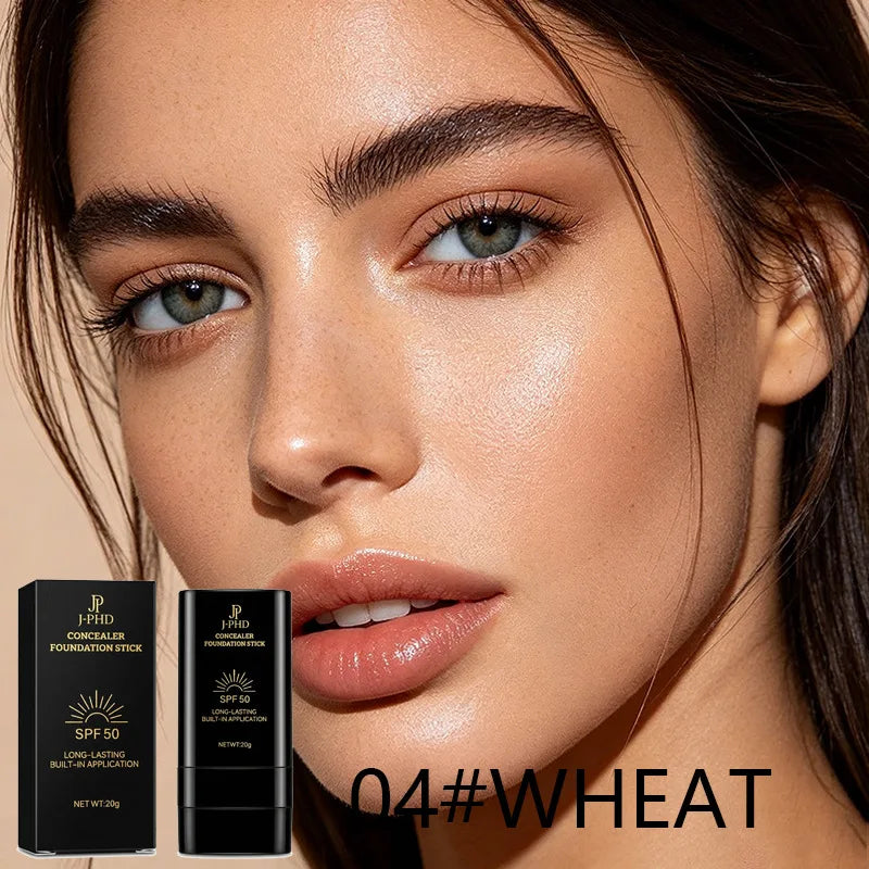 Matte Foundation Cream Stick – Full Coverage Waterproof Concealer Foundation Concealer Stick QXL