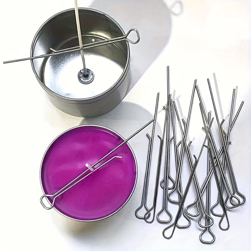Stainless Steel Candle Wick Holders | Centering Clips 5–20 Pack Candle Making Tool QXL
