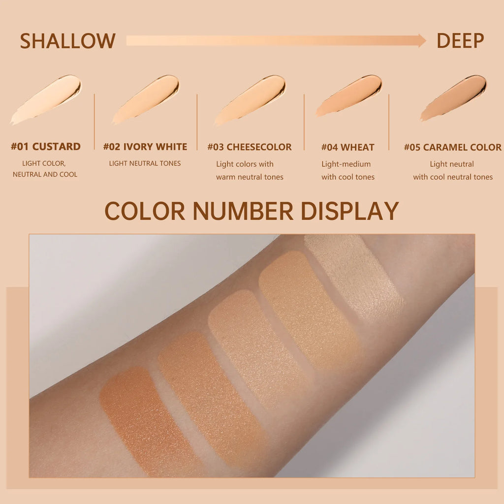 Matte Foundation Stick | Full Coverage Velvet Finish, 5 Shades Matte Foundation Stick QXL