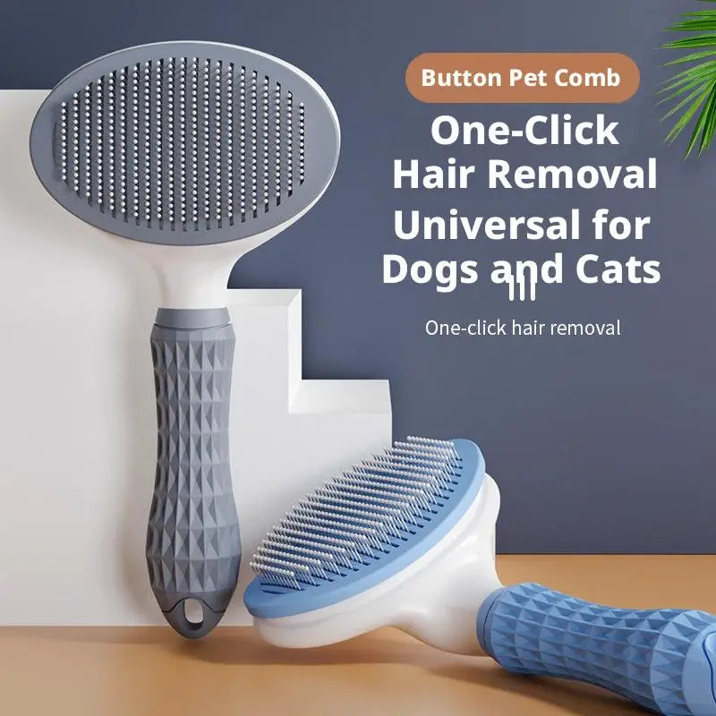 Self-Cleaning Pet Slicker Brush | Cat & Dog Grooming Comb Pet Grooming Brush QXL