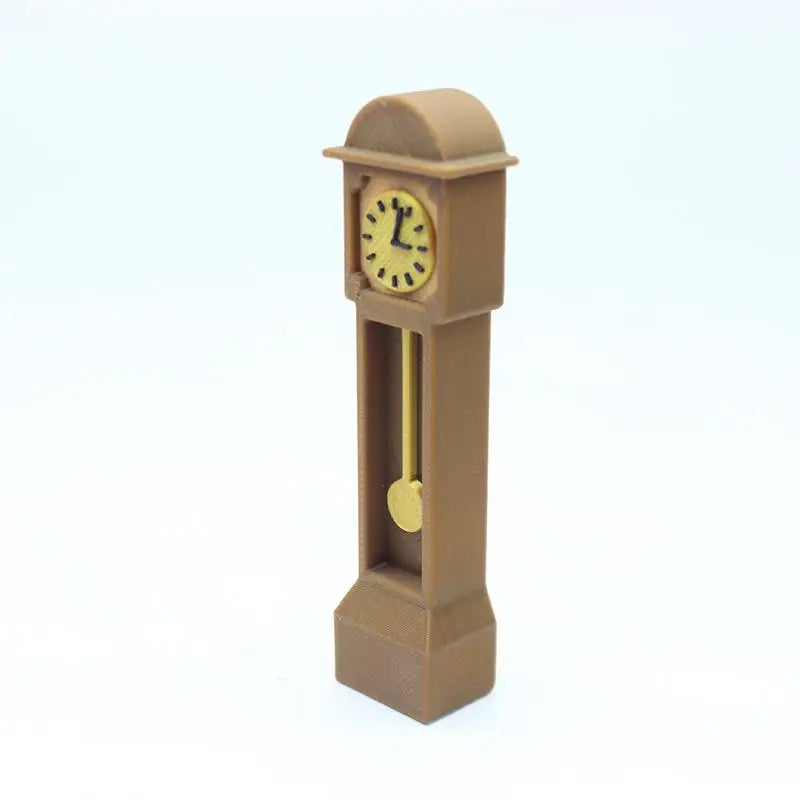 Miniature Grandfather Floor Clock | 1:12 Dollhouse Scale Model Dollhouse Miniature QXL