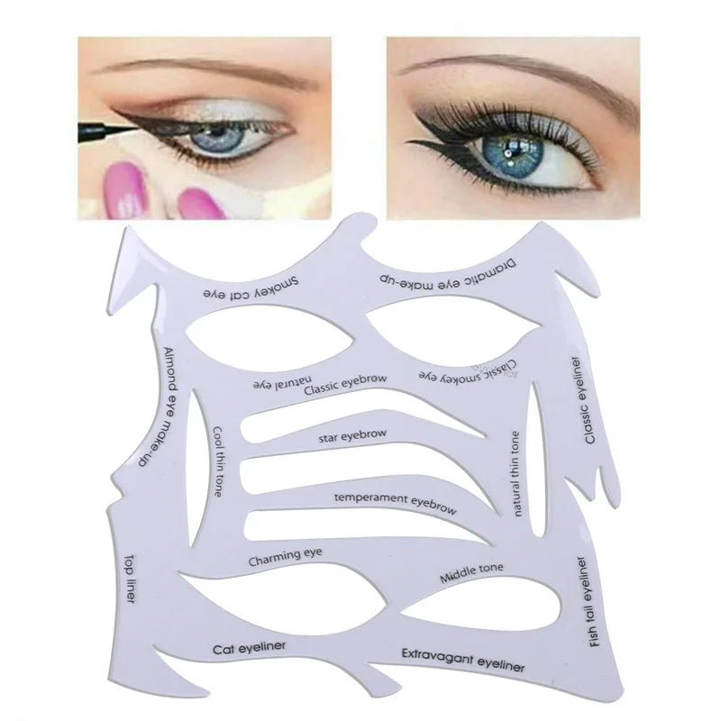 Eyebrow & Eyeshadow Stencil Set | Eyeliner Shaping Guide Eyebrow Stencil Set QXL