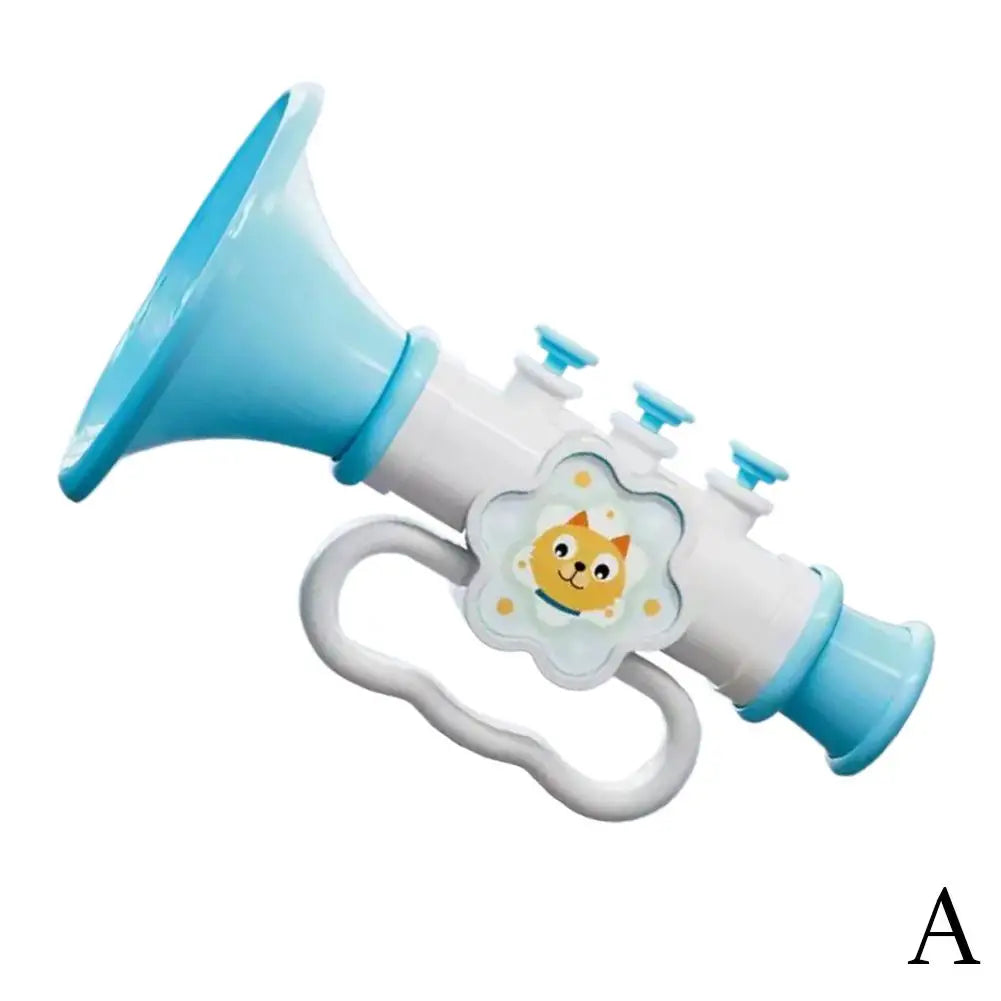 Kids Mini Tiger Horn Trumpet Toy with Hanging Rope | 1–3 Pack Kids Musical Toy QXL A