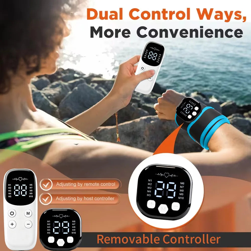 Cordless USB Rechargeable Wrist Massager Brace Wrap | Home Office Wrist Massager Brace QXL