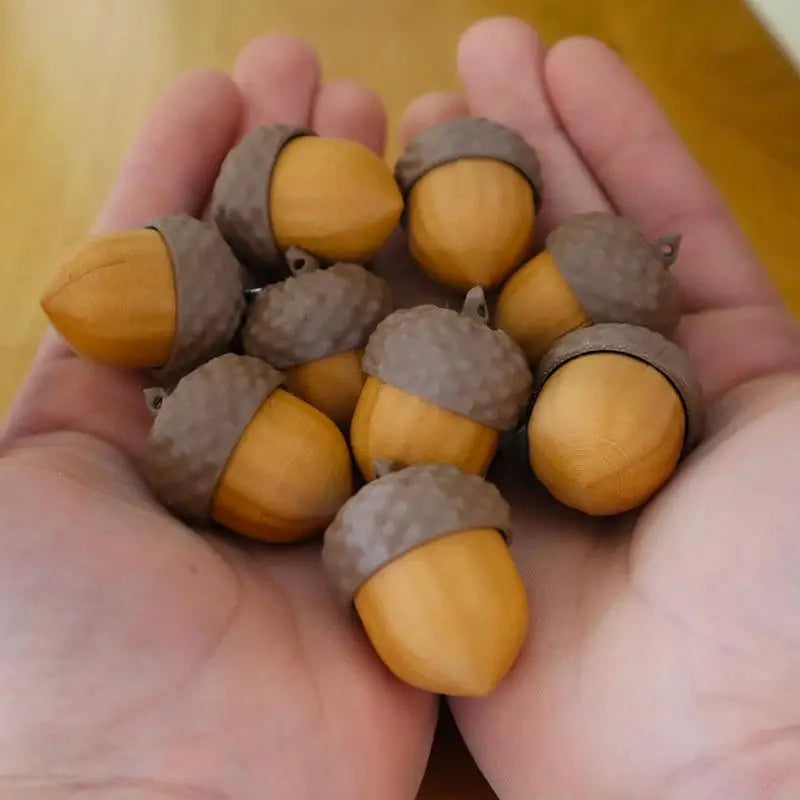 Acorn Clicker Fidget Keychain | Resin Sensory Button Toy Fidget Clicker Keychain QXL