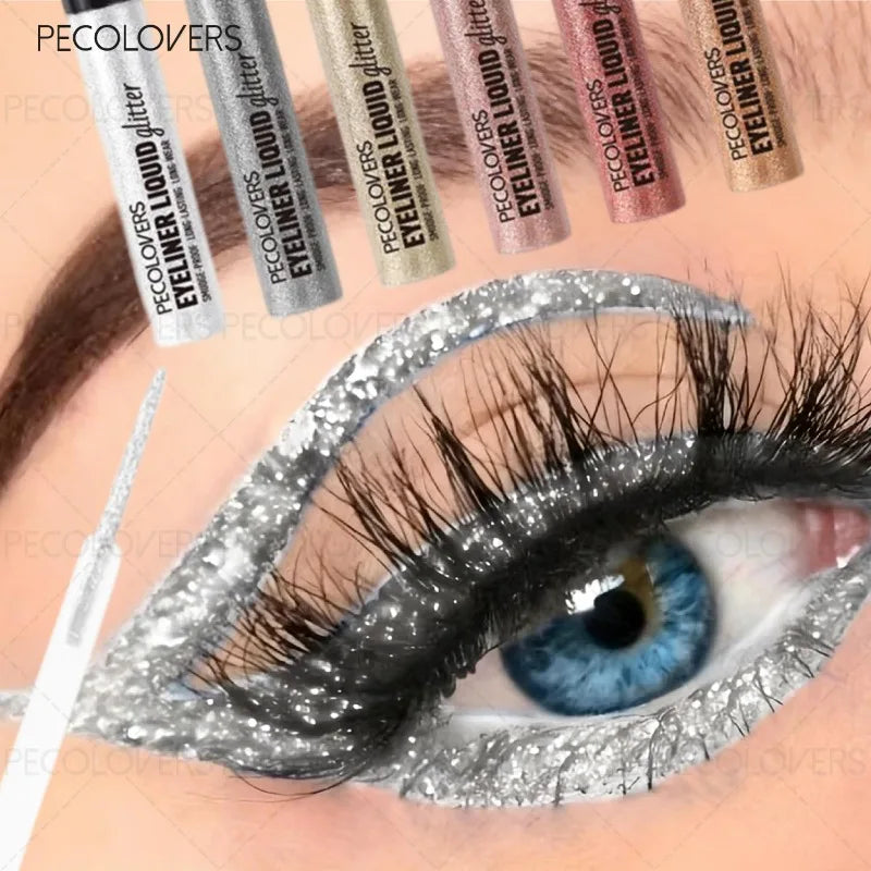 PECOLOVERS Dip-On Shimmer Eyeliner | Cream Eye Makeup Cream Eyeliner QXL
