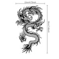 Chinese Dragon Temporary Tattoo | Waterproof Water Transfer Temporary Tattoo QXL one size