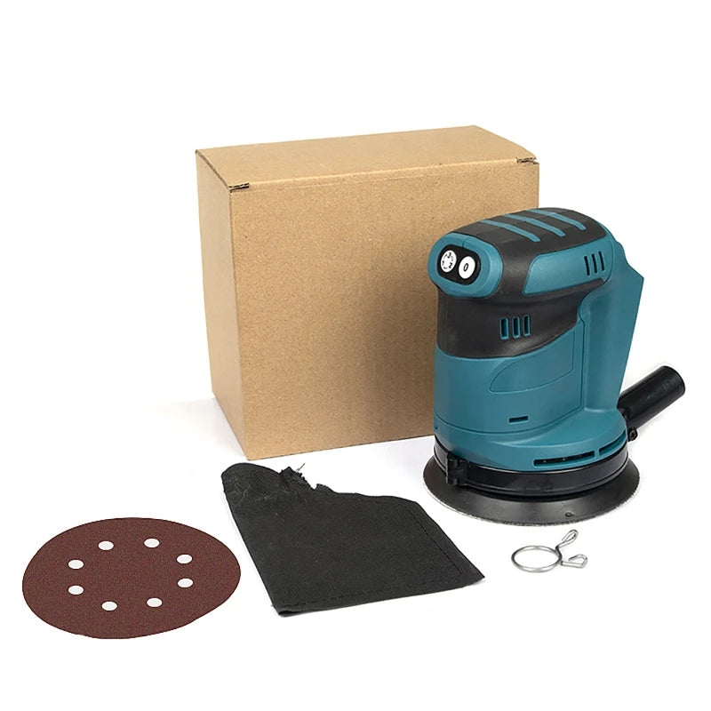 3-Speed Cordless Orbital Sander for Makita 18V Battery 125mm Cordless Orbital Sander QXL