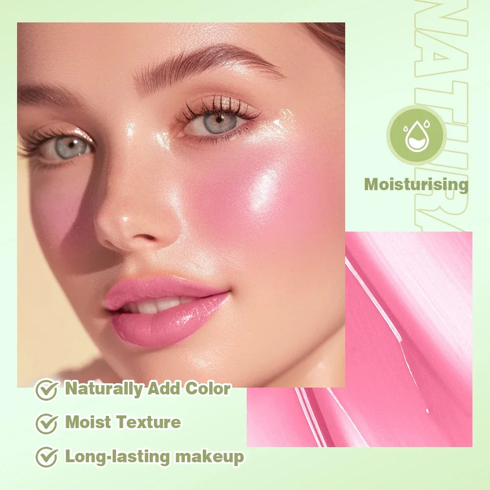 QIBEST Jelly Blush Stick – 3-in-1 Lip, Cheek & Eye Tint Blush & Lip Tint Stick QXL