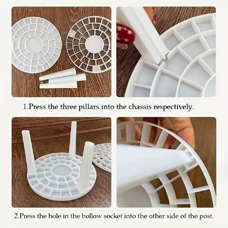 White Makeup Brush Organizer & Drying Rack – Detachable Makeup Brush Organizer QXL