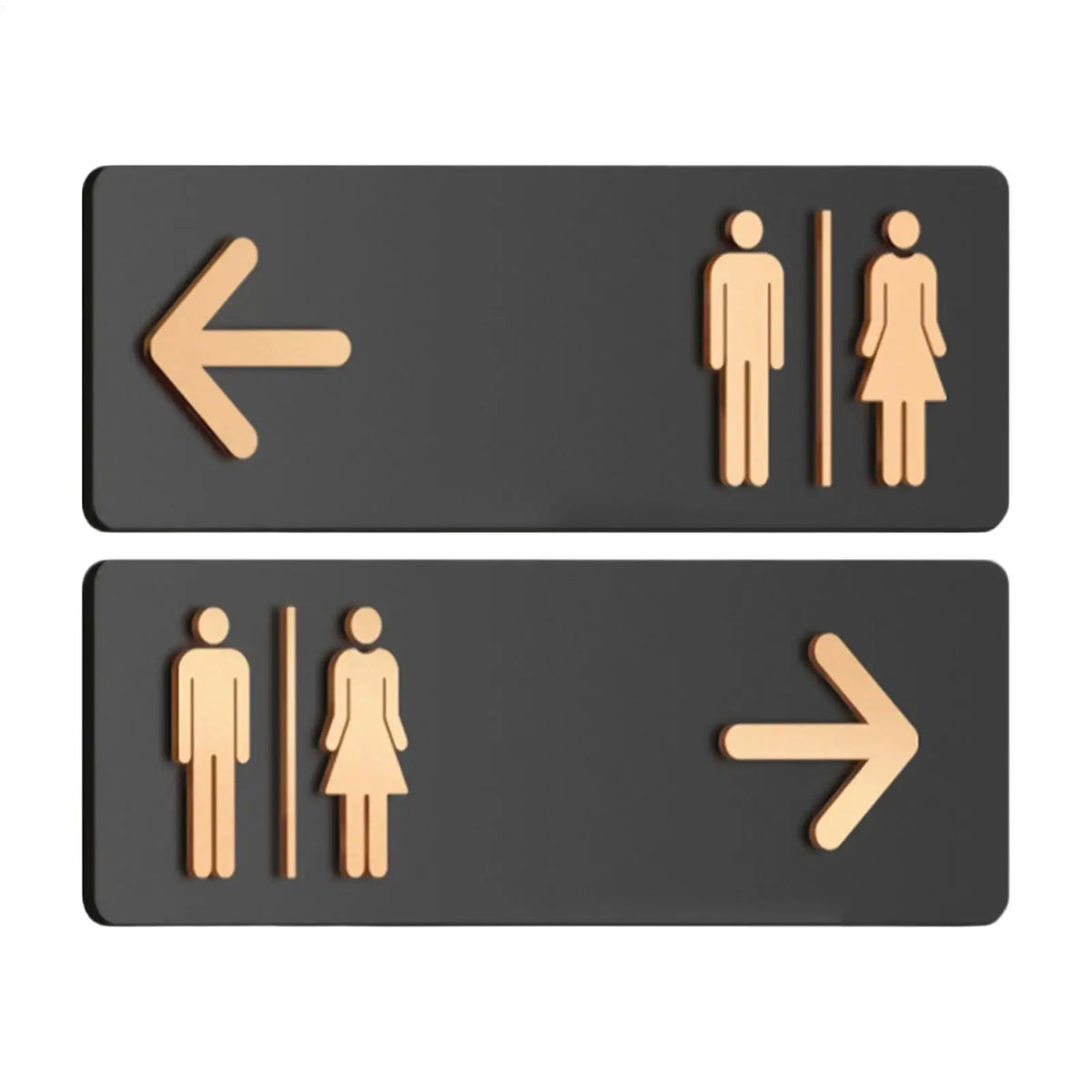 Acrylic Adhesive Restroom Directional Sign | Business & Home Restroom Directional Sign QXL
