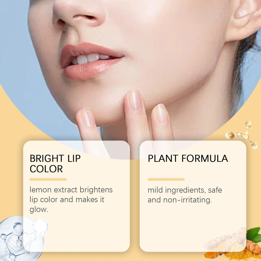 OUHOE Turmeric Lemon Lip Scrub – Exfoliate & Hydrate 30g Lip Exfoliating Scrub QXL
