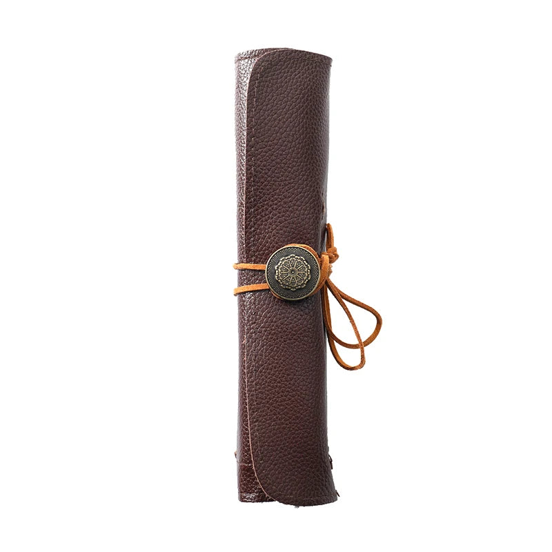 Roll-Up Knife & Tool Organizer Bag | Imitation Leather Tool Roll Bag QXL