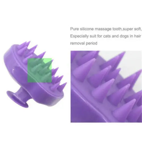 Silicone Scalp Massage Brush | Shampoo & Hair Washing Comb Scalp Massage Brush QXL