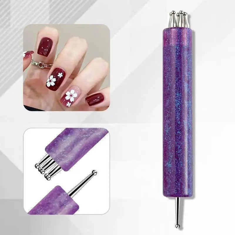 Double-End 5-Petal Flower Nail Dotting Pen | DIY Nail Art Nail Dotting Pen QXL