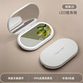 Foldable LED Smart Makeup Mirror | Portable Handheld Lit Mirror LED Makeup Mirror QXL White