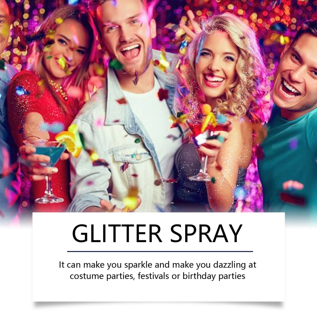 Eelhope Body & Face Glitter Spray – Shimmer Highlighter 120ml Body Glitter Spray QXL