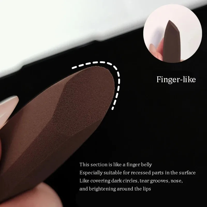 Finger Shape Makeup Sponge Puff | Concealer & Foundation Blender Makeup Sponge Puff QXL