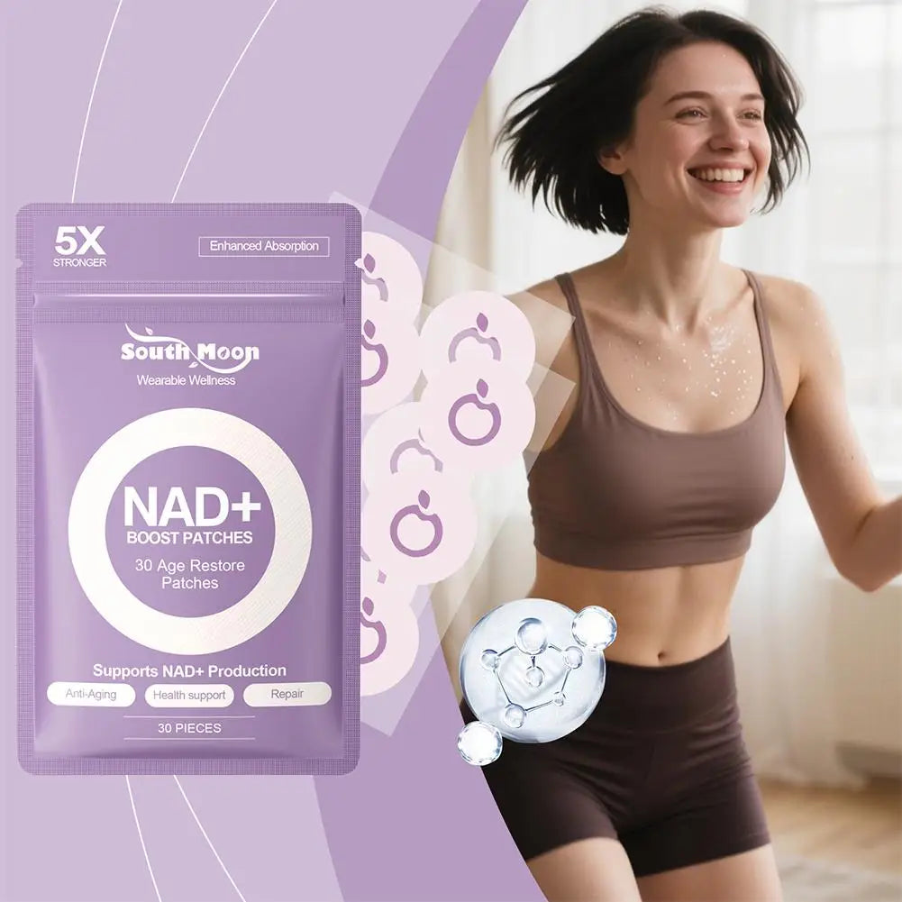 NAD+ Transdermal Body Care Patches 30-Pack | Skin Nourishing Transdermal Skin Patch QXL
