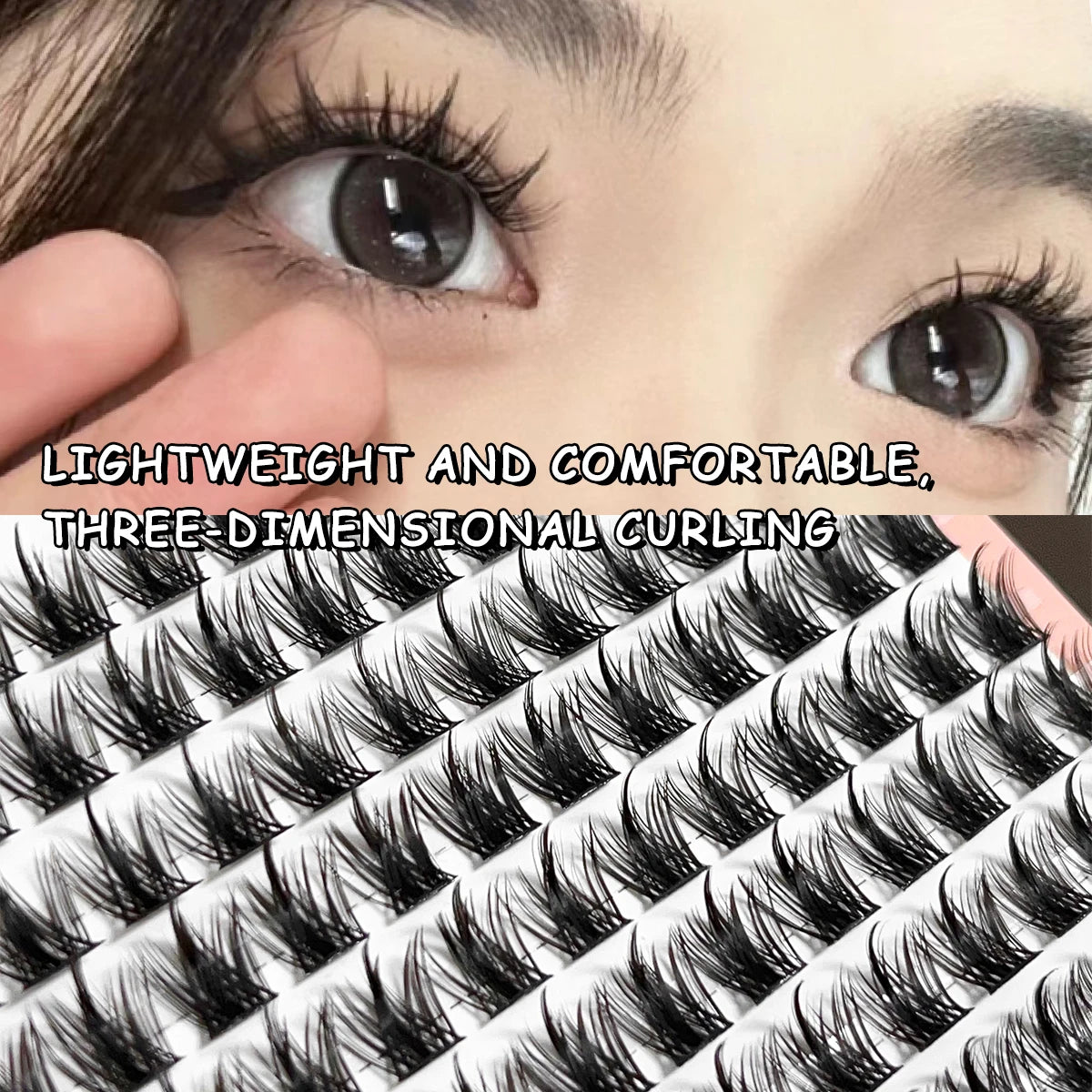 Individual Cluster False Lashes | Natural DIY Lash Extensions Individual Cluster Lashes QXL
