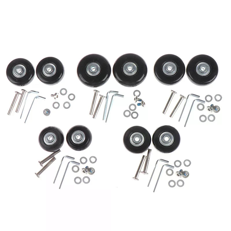 Luggage Replacement Wheels & Axles Kit 40–54mm | Suitcase Repair Luggage Wheel Repair Kit QXL