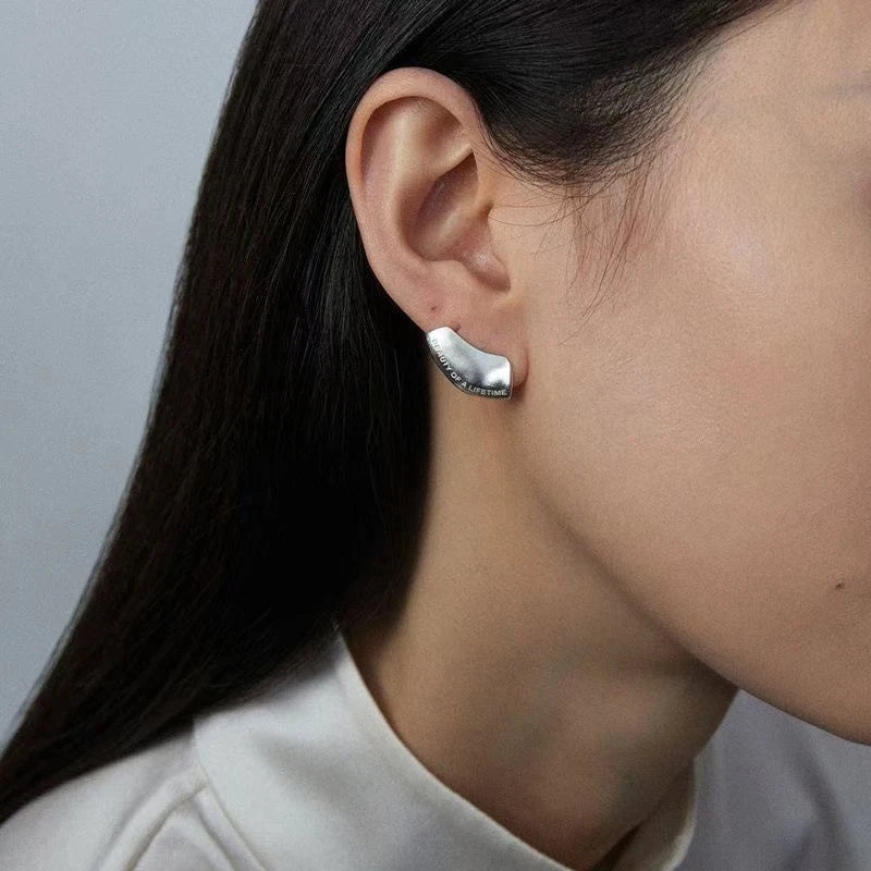 Brushed Hoop Earrings for Women & Men | Party Jewelry Gift Hoop Earrings QXL