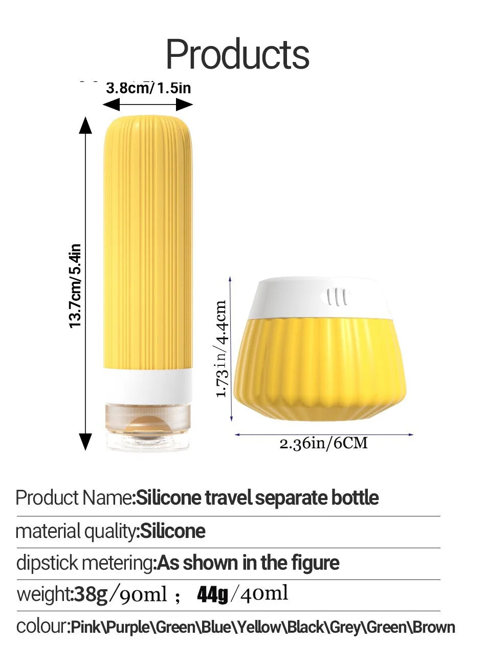 TSA Approved 3oz Travel Bottles | Leak-Proof Silicone Set Travel Bottle Set QXL