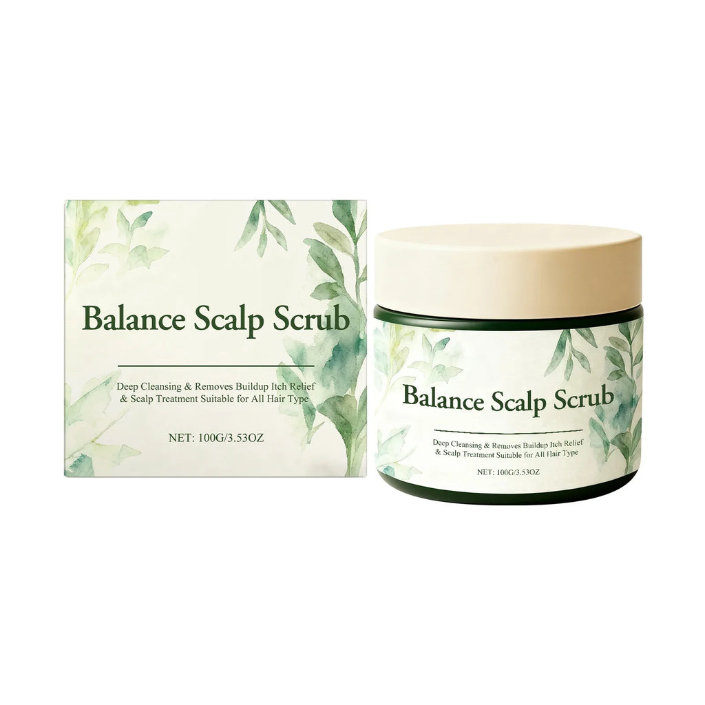 Plant Extract Scalp Cleansing Scrub | Moisturizing Hair Treatment Scalp Cleansing Scrub QXL
