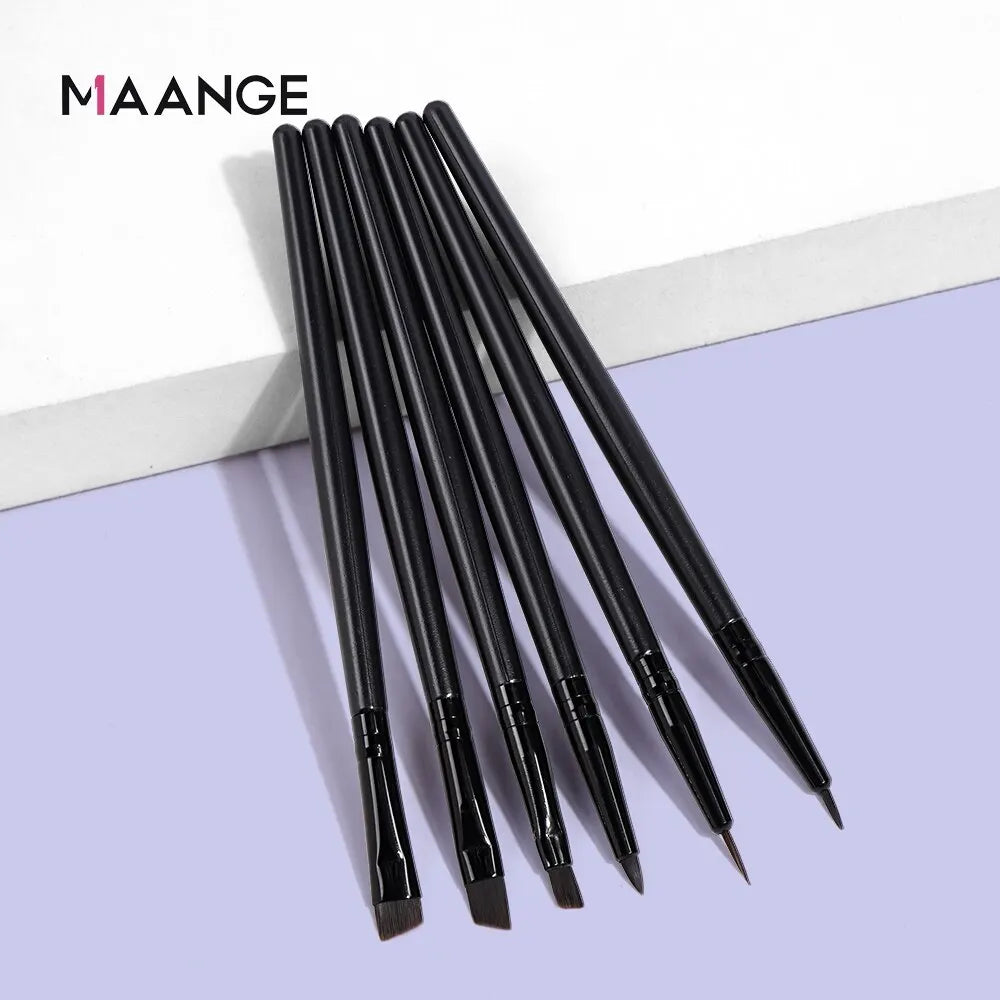 MAANGE 6-Piece Eye Makeup Brush Kit – Eyeshadow & Eyeliner Eye Makeup Brush Set QXL