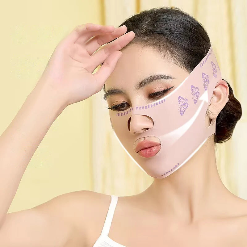 V-Line Face Lifting Band | Chin & Cheek Contouring Wrap Face Lifting Band QXL