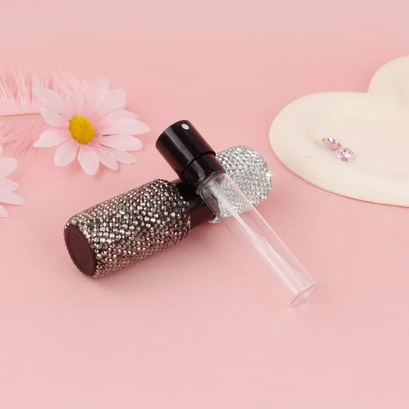8ml Diamond Rotating Perfume Atomizer | Travel Refillable Spray Perfume Atomizer QXL