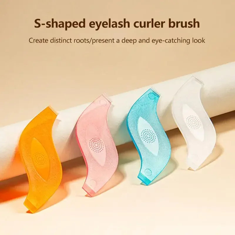 S-Shape Eyelash Perm Brushes 5-Pack | Reusable Lash Comb Eyelash Perm Brush QXL